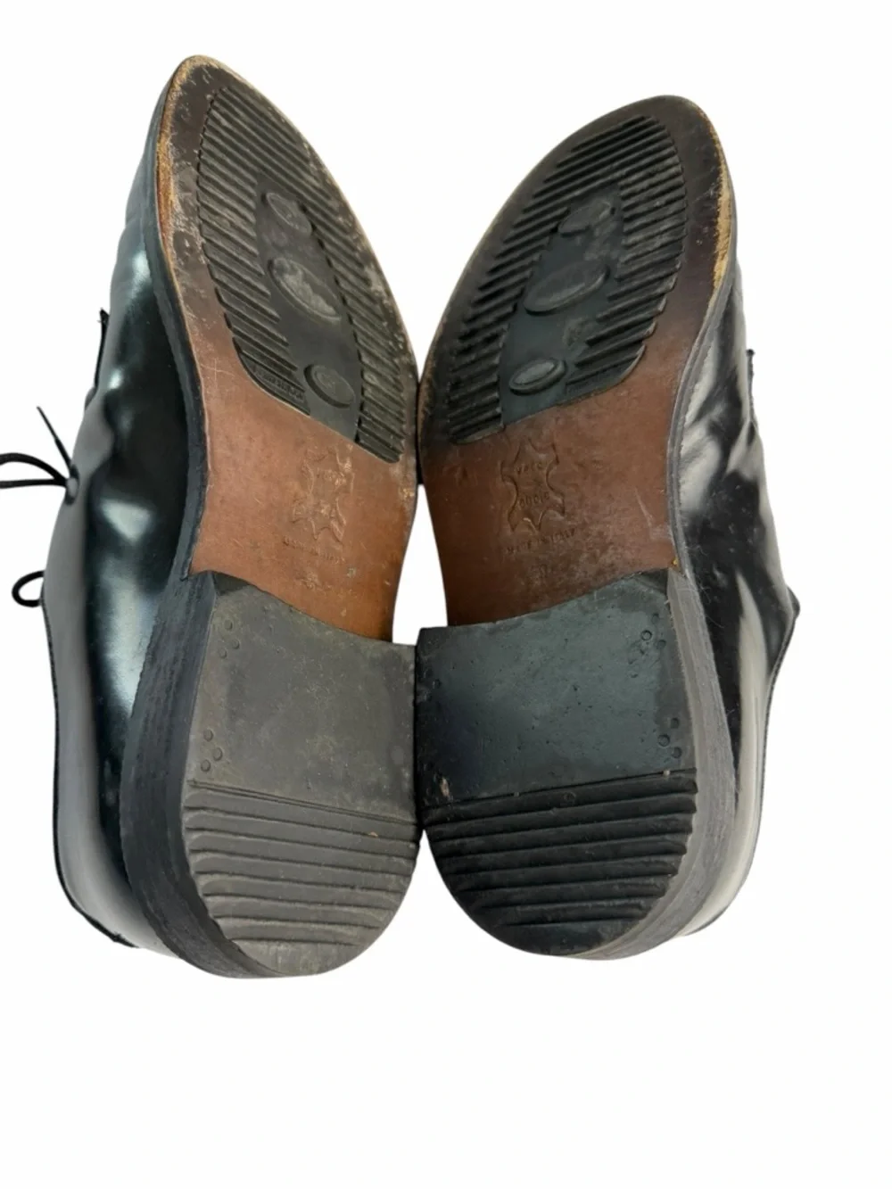 Men’s KC classic Black Leather Oxfords made in Italy size 8